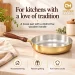 Copper Master Handcrafted Pure Brass Kalai Frying Pan Gifting 1600