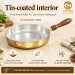 Copper Master Handcrafted Pure Brass Kalai Frying Pan Kalai Benefits 1600